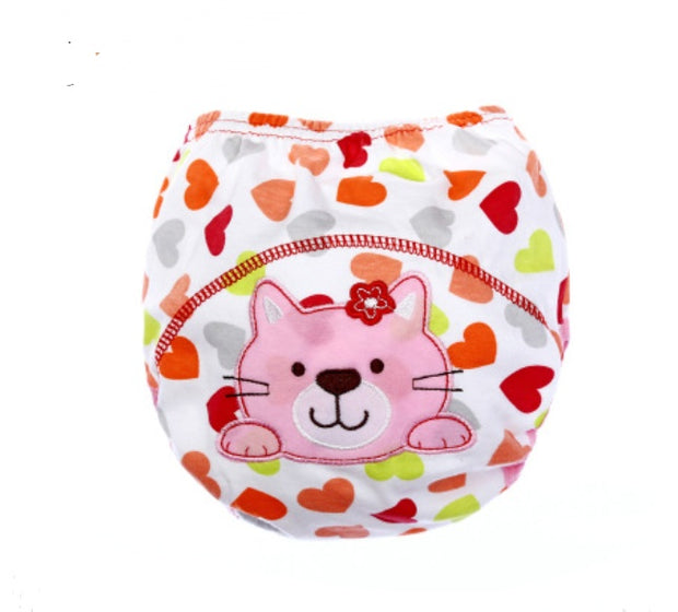 Cartoon Baby Training Pants – Reusable Cotton Diaper for Toddlers & Infants