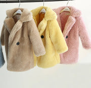 Kids Faux Fur Winter Coat – Warm Autumn Jacket for Girls & Boys