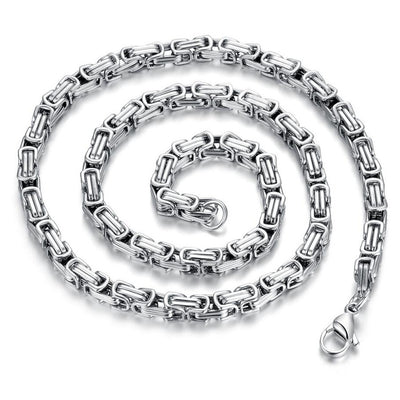 Punk Stainless Steel Necklace – Edgy Chain for Men & Women