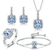 Geometric Short Necklace & Earrings Set