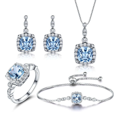 Geometric Short Necklace & Earrings Set