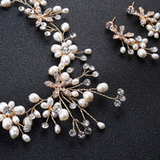 Pearl Necklace & Earrings Set