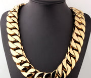 Men’s Titanium Steel Necklace – Durable Vacuum-Plated Chain for Everyday Wear