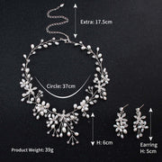 Pearl Necklace & Earrings Set