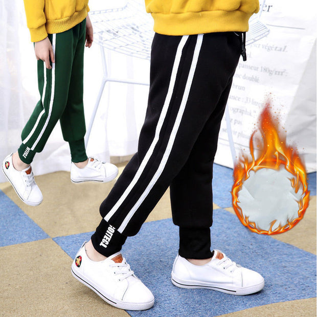 Baby Winter Pants – Fleece-Lined Velvet Trousers for Boys & Girls