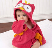 Hooded Baby Bathrobe – Cotton Animal Towel Wrap for Infants & Toddlers