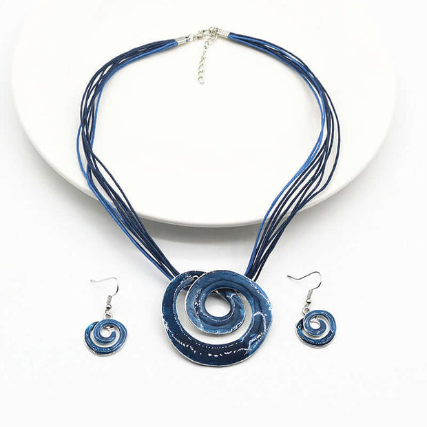 Short Necklace & Earrings Set