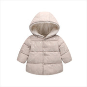 Baby Cotton Jacket – Star Print Hooded Coat for Boys & Girls