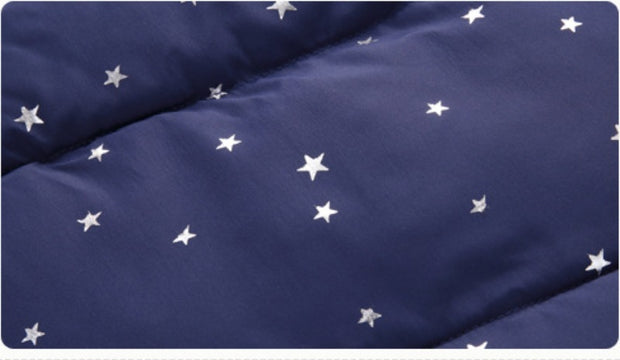 Baby Cotton Jacket – Star Print Hooded Coat for Boys & Girls