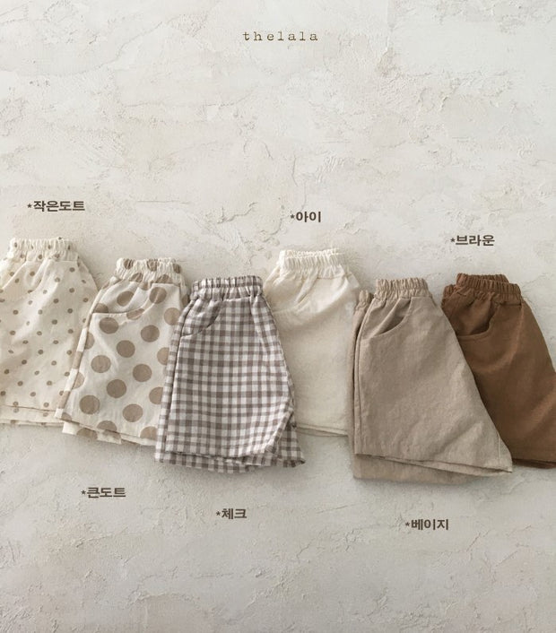Baby Cotton Linen Summer Shorts – Lightweight & Breathable Casual Pants