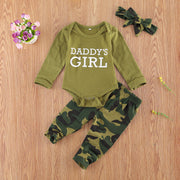 Kids Camouflage Outfit Set – Letter Print Shirt & Shorts for Boys or Girls