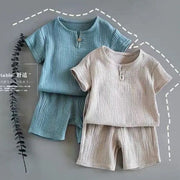 Baby Summer Outfit Set – Short-Sleeved Suit for Boys & Girls