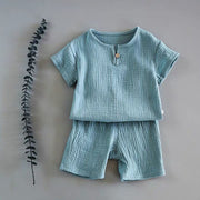 Baby Summer Outfit Set – Short-Sleeved Suit for Boys & Girls