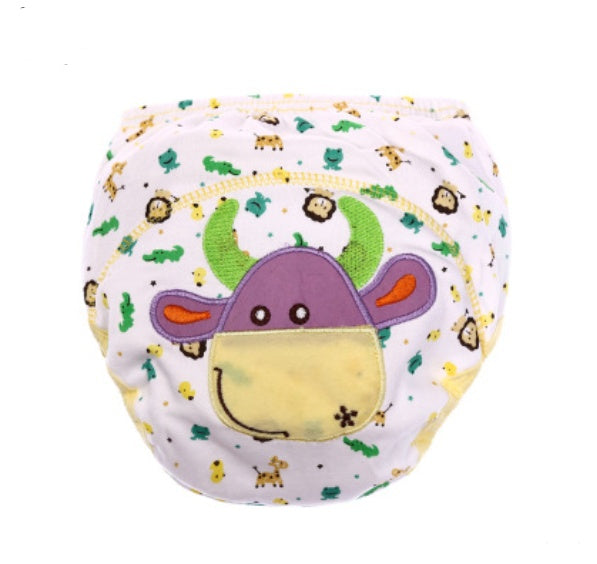 Cartoon Baby Training Pants – Reusable Cotton Diaper for Toddlers & Infants
