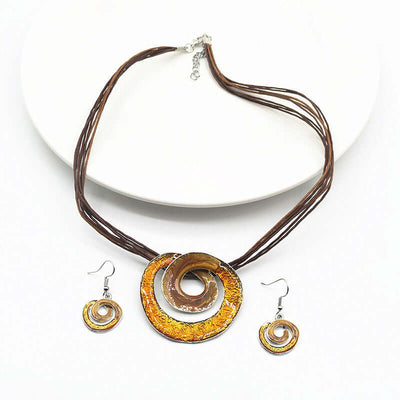 Short Necklace & Earrings Set
