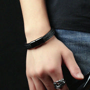Black Titanium Steel Bracelet for Men