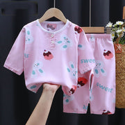 Baby Summer Outfit – Cotton Silk Air-Conditioning Shirt for Boys & Girls