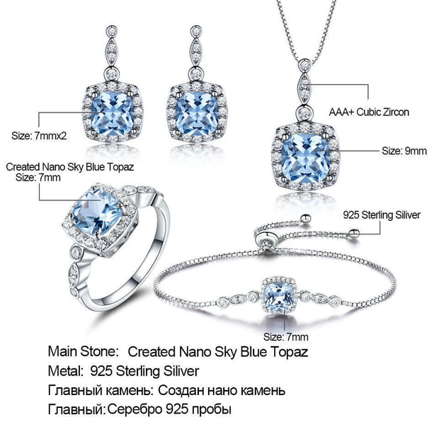 Geometric Short Necklace & Earrings Set