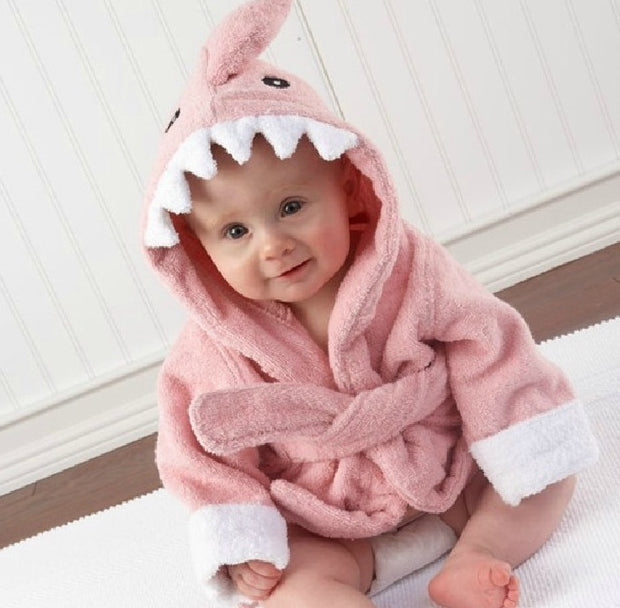Hooded Baby Bathrobe – Cotton Animal Towel Wrap for Infants & Toddlers