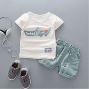 Baby Boy Summer Outfit – Sporty 2-Piece Set for Toddlers & Infants