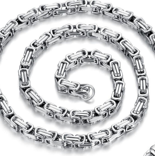 Punk Stainless Steel Necklace – Edgy Chain for Men & Women