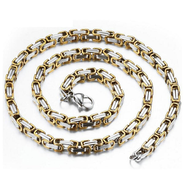 Punk Stainless Steel Necklace – Edgy Chain for Men & Women