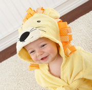 Hooded Baby Bathrobe – Cotton Animal Towel Wrap for Infants & Toddlers