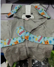 Hooded Baby Bathrobe – Cotton Animal Towel Wrap for Infants & Toddlers