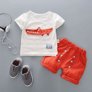 Baby Boy Summer Outfit – Sporty 2-Piece Set for Toddlers & Infants