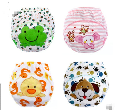 Cartoon Baby Training Pants – Reusable Cotton Diaper for Toddlers & Infants