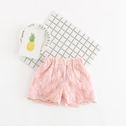 Girls Lace Shorts – Floral Summer Hot Pants for Toddlers & Kids