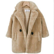 Kids Faux Fur Winter Coat – Warm Autumn Jacket for Girls & Boys