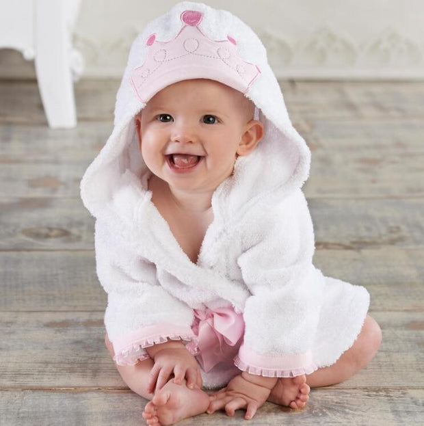 Hooded Baby Bathrobe – Cotton Animal Towel Wrap for Infants & Toddlers
