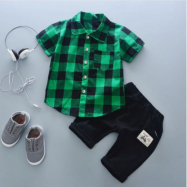 Baby Boy Summer Outfit – Sporty 2-Piece Set for Toddlers & Infants