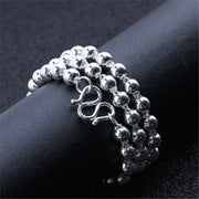 Silver Beaded Necklace – Minimalist Round Bead Chain for Women & Men