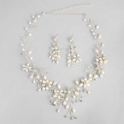 Pearl Necklace & Earrings Set