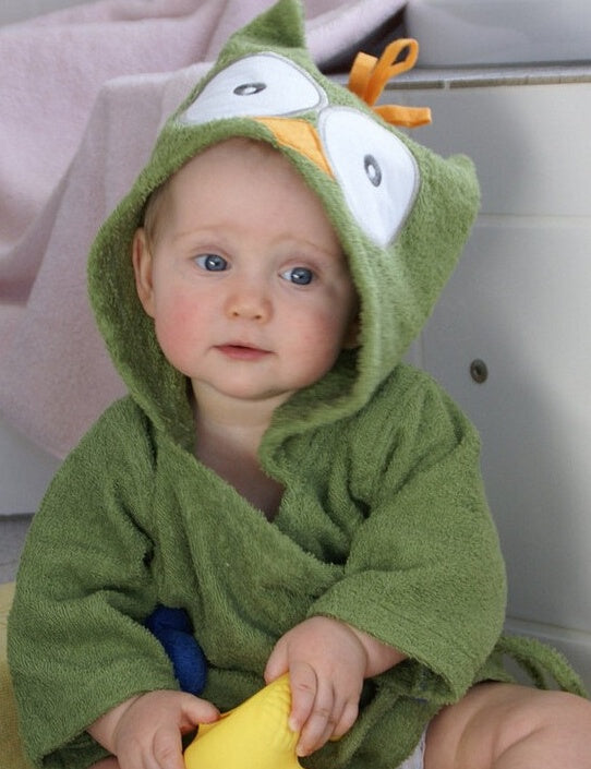 Hooded Baby Bathrobe – Cotton Animal Towel Wrap for Infants & Toddlers