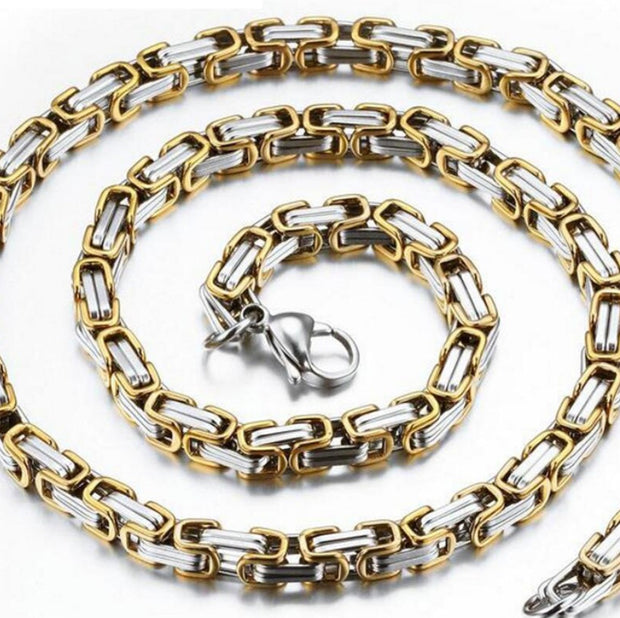 Punk Stainless Steel Necklace – Edgy Chain for Men & Women