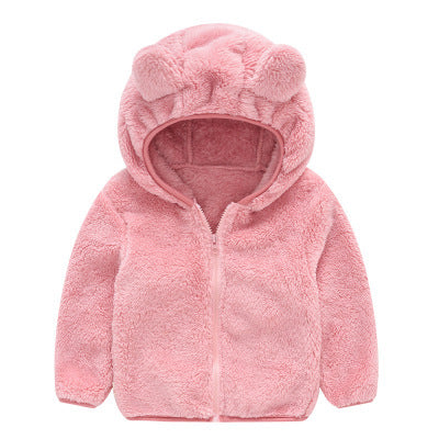 Girls Faux Fur Winter Coat – Warm Fluffy Jacket for Toddlers & Kids