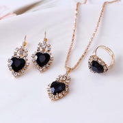 Water Drop Rhinestone Jewelry Set for Women