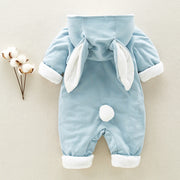 Winter Baby Romper – Thick Cotton Hooded Onesie for Newborns & Infants
