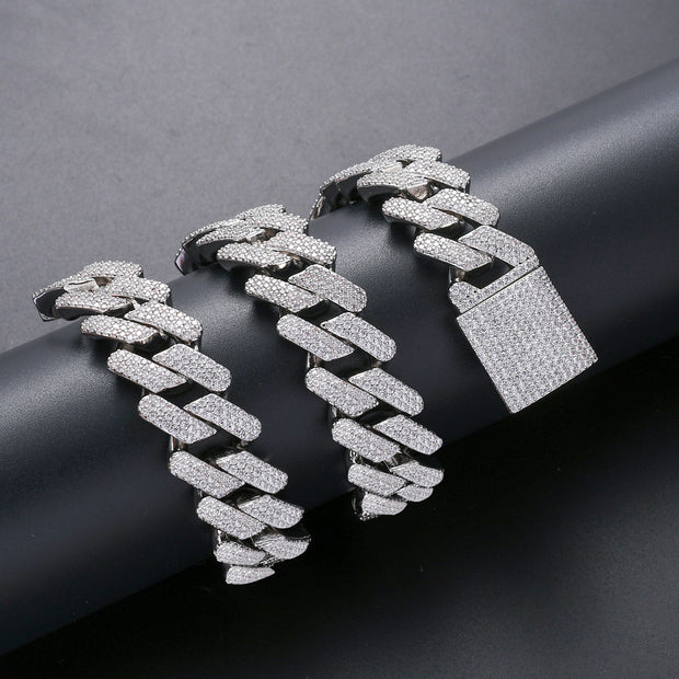 Full Zircon Iced Out Hip Hop Chain Necklace for Men
