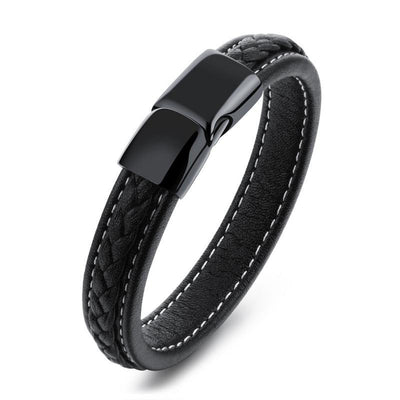 Black Titanium Steel Bracelet for Men