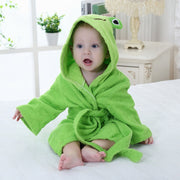 Hooded Baby Bathrobe – Cotton Animal Towel Wrap for Infants & Toddlers