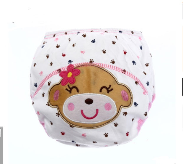 Cartoon Baby Training Pants – Reusable Cotton Diaper for Toddlers & Infants