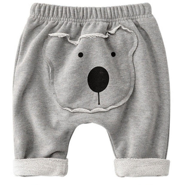 Baby Cartoon Patch Pants – Soft Cotton Trousers for Toddlers & Infants