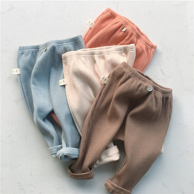 Baby Elastic Leggings – Autumn Casual Trousers for Boys & Girls