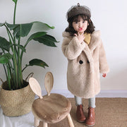 Kids Faux Fur Winter Coat – Warm Autumn Jacket for Girls & Boys