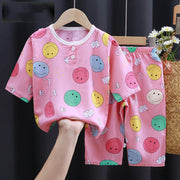 Baby Summer Outfit – Cotton Silk Air-Conditioning Shirt for Boys & Girls