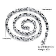 Punk Stainless Steel Necklace – Edgy Chain for Men & Women